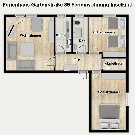 Ferienhaus Gartenstrasse 39 Ferienwohnung Inselkind